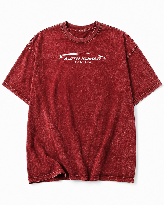 AK Fan Tee - Oversized Acid wash