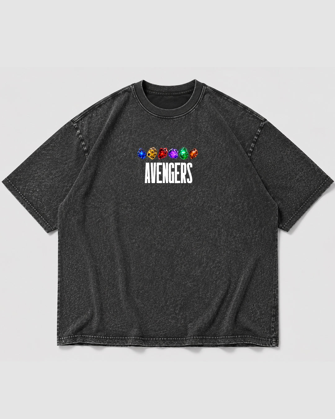 Oversized Avengers tee - Acid washed -Limited edition